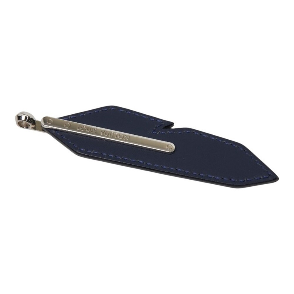 Louis Vuitton Dreaming Charms Keychain MP1776 Navy Silver Leather Metal Women...